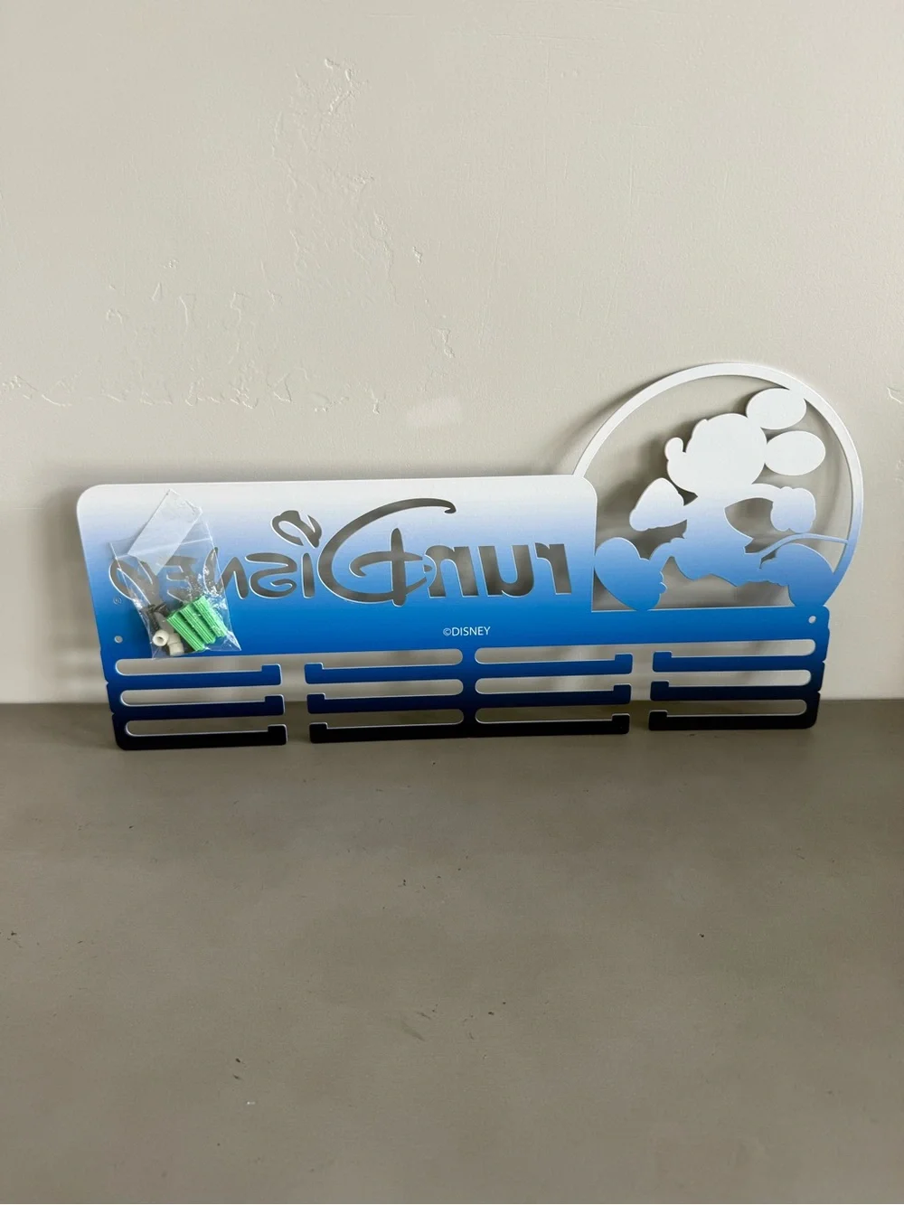 Disney Blue to White Ombre Medal Hanger NWOT